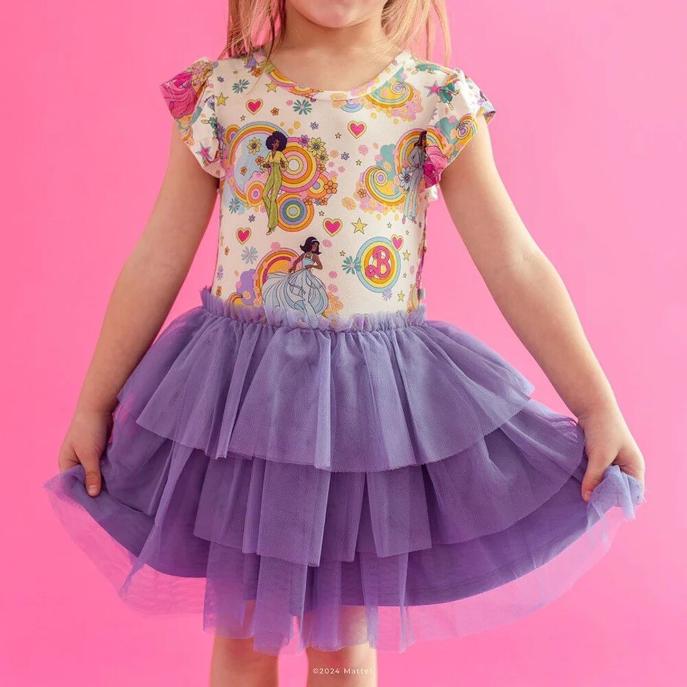 New Posh Peanut Groovy Barbie Tulle Dress Tutu 2T